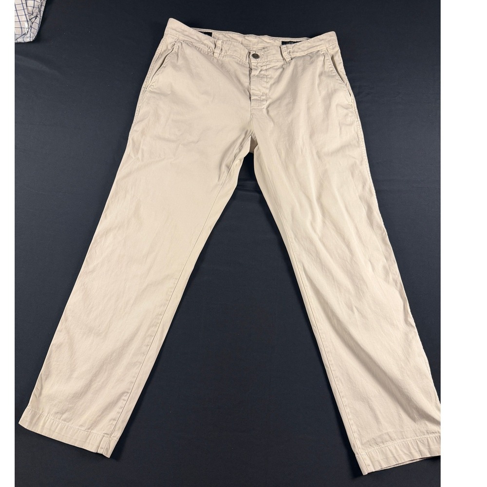 Mason's Forte dei Marmi Mens Chino Pants Luxury Straight Leg Button Fly Italy 37